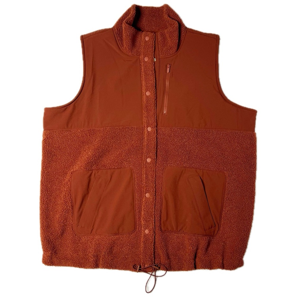FLX Women’s Rust Colored Sherpa Vest Size 2X